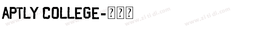 Aptly College字体转换